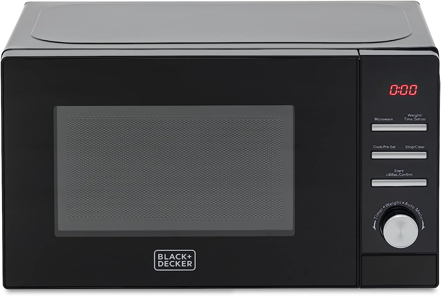 BLACK+DECKER Digital Microwave Oven with Turntable Push-Button Door, C