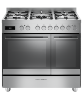 Fisher & Paykel OR90L7DBGFX2 90cm Series 7 Contemporary Twin Oven Dual Fuel Range Cooker – Stainless Steel