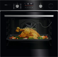AEG Exclusiv GR6PB52FSB Built-In Single SteamCrisp Single Pyro Oven – Black