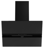 Cata CATAGM60MB 60cm Auto-Open Angled Chimney Hood – Matte Black Glass