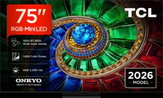 TCL 75RM7L-UK 75 Inch RGB-Mini LED 4K Ultra HD Television