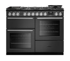Rangemaster NEXO110DFPSLT/CM1 110cm Nexus Dual Fuel Range Cooker – Slate with Chrome Trim