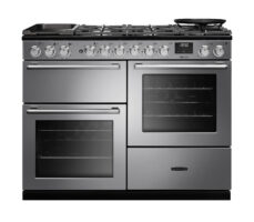 Rangemaster NEXO110DFSTST/CM1 110cm Nexus Dual Fuel Range Cooker – Stainless Steel with Chrome Trim